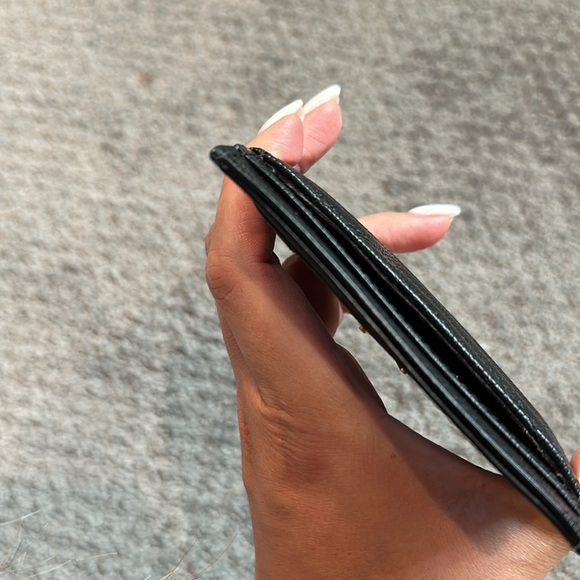 Saint Laurent Monogram Quilted Leather Credit Card Case (Black) - Picture 4 of 8